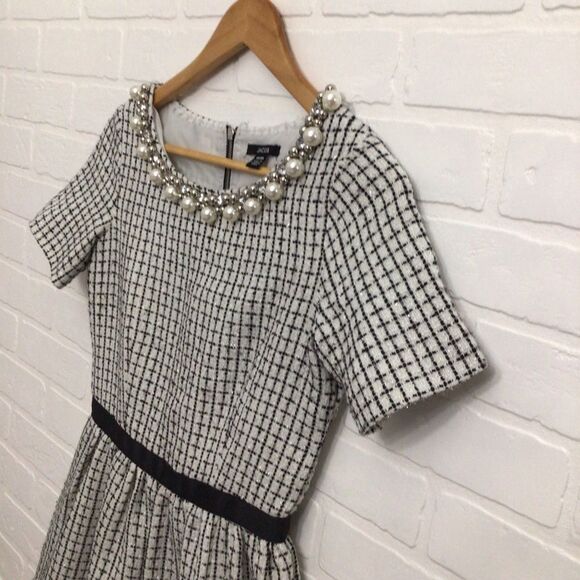 Jacob Dress Jewels Crystal Incrusted Embellishments White Silver Dress XS - Picture 6 of 16